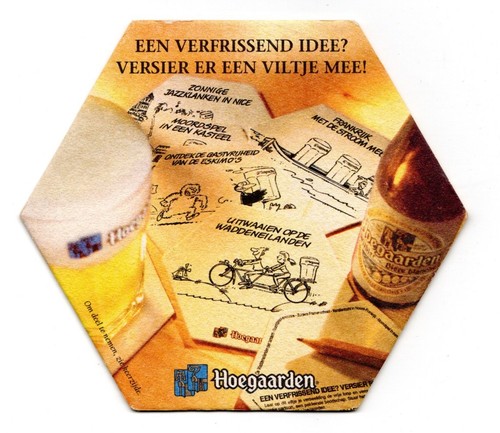 Bierdeckel hoegaarden - bierdeckel, "hoegaarden"
