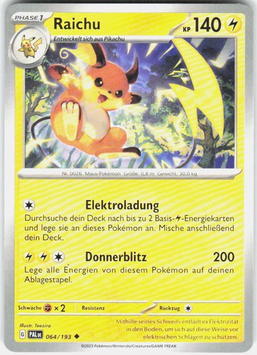 Pokemon tcg raichu - pokemon,