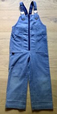 Vintage Kinderhose Lemmi 1980er Cordhose, Latzhose, jeansblau,  Gr. 98