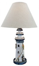Schirmlampe Leuchtturm ca. Ø: 30 cm x 49 cm