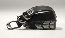 Gräfin v. Lehndorff Belt Gürtel Leder Applikationen Schwarz - Size 100