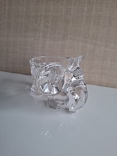 Glas Kristall Figur Deko Elefant Glasfigur Schale Aschenbecher Vintage France