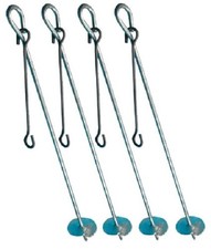 4 x Sturmanker Erdreich Anker