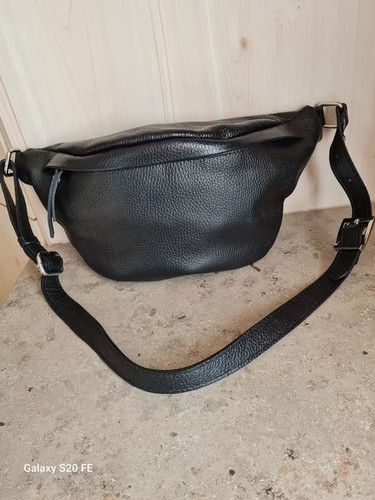 Schwarze ledertasche made - schwarze,