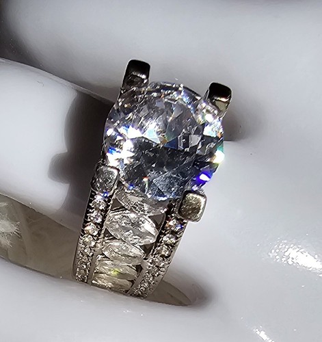 925 silber damenring breit - damenring, mit