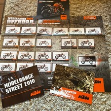 KTM Motorrad Prospekte als Poster und Preisliste Sammlung 4 Stück 2010 - 2014