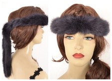 Z531 ECHT NERZ STIRNBAND PELZSTIRNBAND PELZ KOPFBAND - RANCH MINK FUR HEADBAND