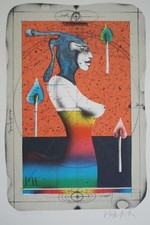 Kleiner Steindruck. Original