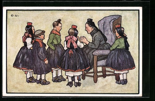 Künstler otto ubbelohde - künstler-ak,