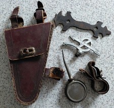 Dürkopp Oldtimer Fahrrad Schutzblech Reiter Emblem Werkzeugtasche Ölkännchen