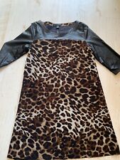 AMISU--Kleid-ANIMAL--LEO--KUNSTLEDER--Gr.38--schwarz braun--