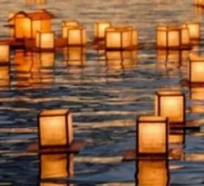 2 Stk. Wasserlaterne silber