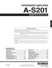 Service Manual-Anleitung für Yamaha A-S201 