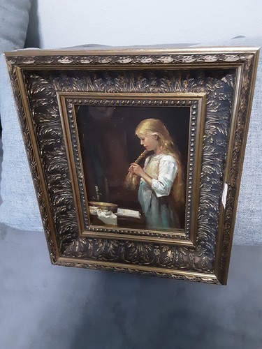 Antikes öl gemälde - Öl, auf