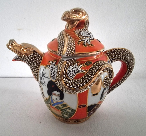 Vintage japan satsuma teekanne - vintage,