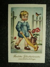 Alte AK , Junge mit Schubkarre , (B724)