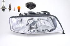 Scheinwerfer Front passend für Audi A6 4B Rechts mit Leuchtmittel mit Stellmotor