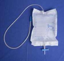 25x Servocura Urin-Bettbeutel 2 Liter 90 cm, unsteril T-Tab Ablass, PZN 17364396