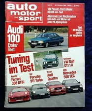 Auto Motor Sport AMS 21/1982 VW Golf 1 GTI Öttinger, Audi 100 Typ 44, Passat GL5