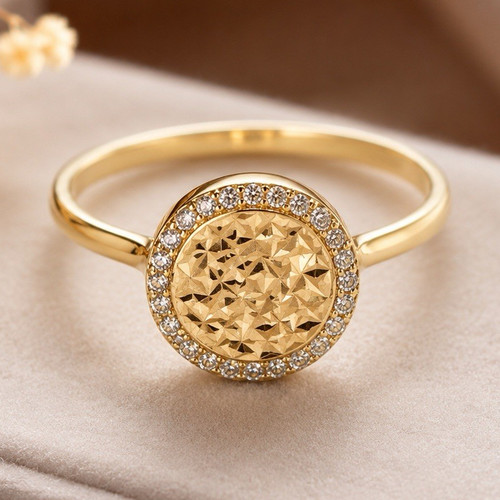 Eleganter 333 goldring - gr., 54