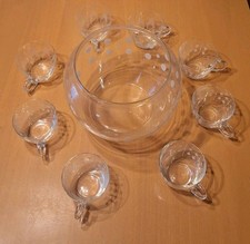 Bowle-Set aus Glas - Gebraucht