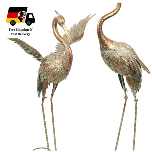 Gartendeko kranich metall - gartendeko,