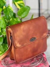 Handgefertigte Vintage Ziegenleder Laptop Messenger Bag Seltene Herren Aktent...