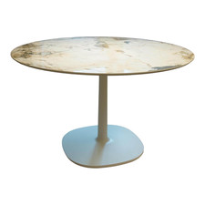 Kartell Esstisch Multiplo Platte Weißer Marmor Gestell Druckgegossenes 