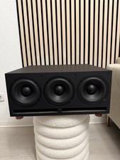 Teufel aktiver Flach Subwoofer * 5.1 US 5305/6 SW * 3 Basstreiber Schwarz Top !