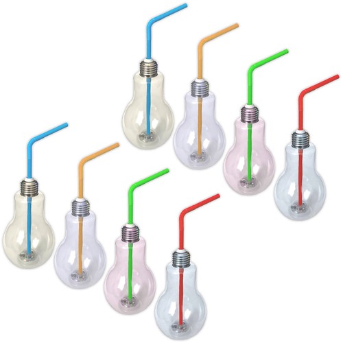 8er set led trinkglas - set,