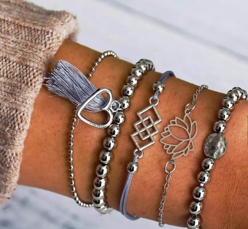 5er set armkette armband - 5er,