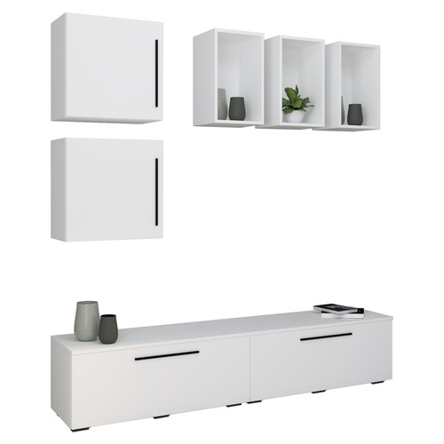 Schrankwand anbauwand wohnwand - schrankwand,