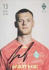 Autogrammkarte Karl Hein -
