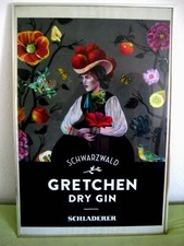 Großes Werbe-Plakat DIN A.1 Gretchen Dry Gin "SCHLADERER SPIRITUOSEN" Werbung