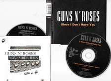 2 x GUNS N ROSES - since i don t have you + november rain - CD s