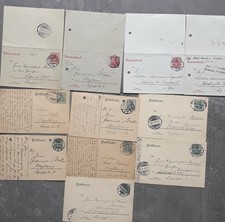 Alte Kartenbriefe 1907 - 1915, Alte Postkarten 1907 - 1914