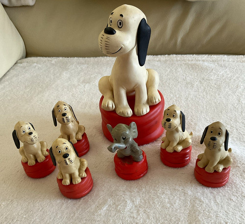 Vintage loriot figuren - vintage, figuren-set