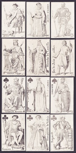 Cartes historiques dames - cartes,