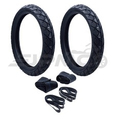 SET 2x Heidenau K63 80/80-16 Reifen + Schläuche + Felgenbänder