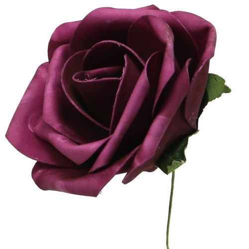 Foam rose lila - rose, stück