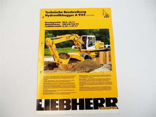 Prospekt liebherr 922 - liebherr,