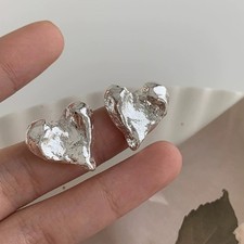 Glänzende Herz Ohrringe