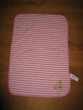 Steiff Decke 90 x 60 cm Kuscheldecke Krabbeldecke gestreift Neu mit Etikett