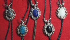 Trachtenkrawatte - Hemdschmuck Kordel - Leder - Trachtenschieber - Hirsch