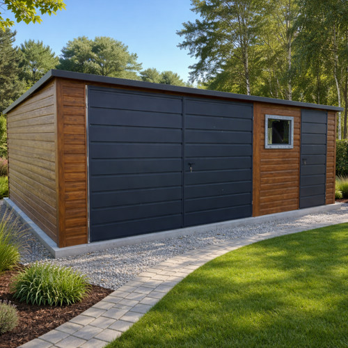 Blechgarage 5x3m stahlgarage - blechgarage,