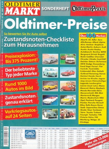 Oldtimer markt sonderheft - oldtimer,