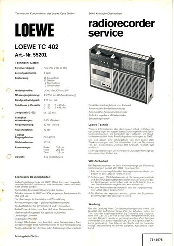 Loewe opta rundfunk service - loewe,