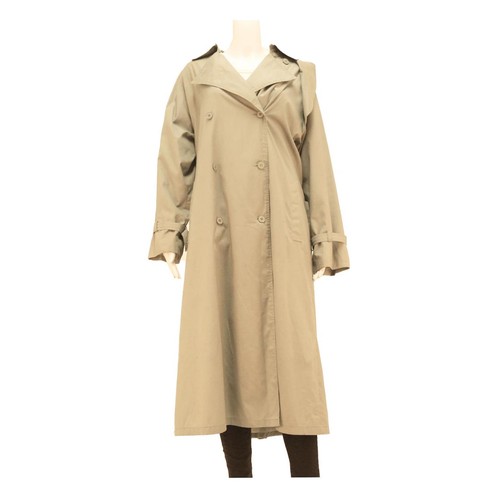 Beigefarbene damen trenchjacke - beigefarbene, damen-trenchjacke