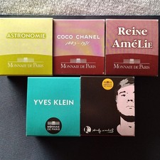 Frankreich 5x Silber PP