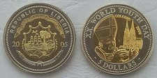 Liberia 5 Dollars Sondermünze